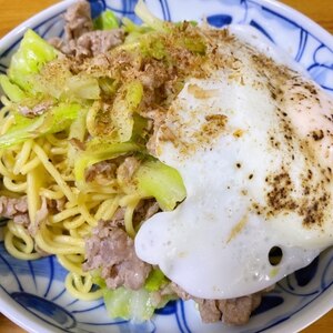 キャベツたっぷり！☆塩焼きそば